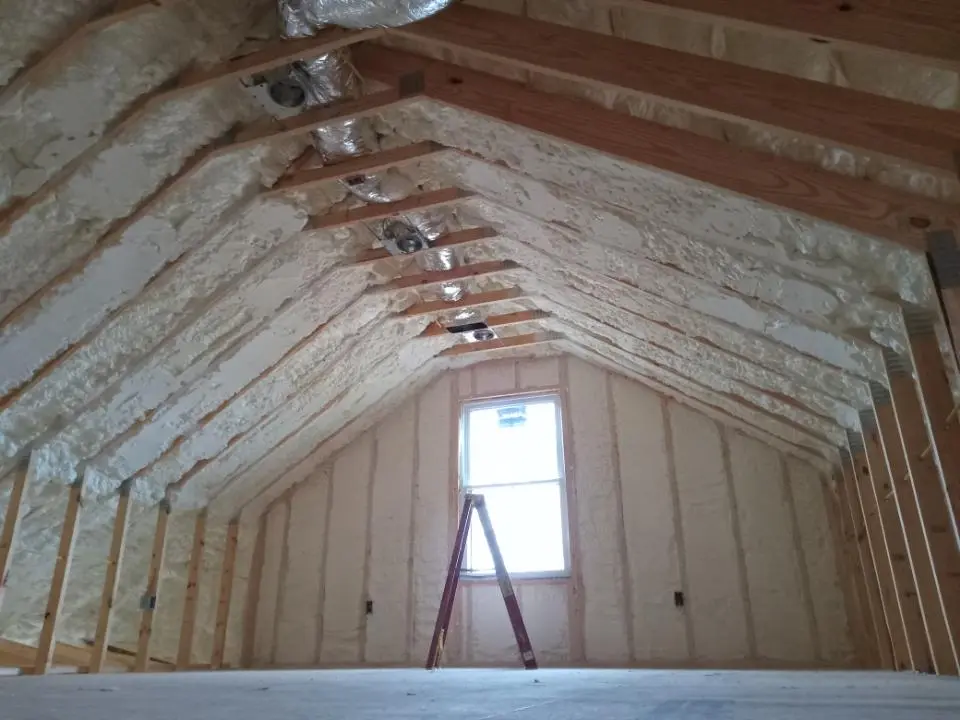Spray foam roofing application for Crawl Space Insulation project in New Freedom